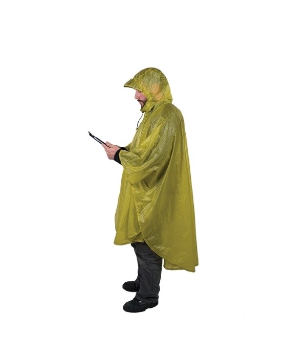 Sea to Summit Ultra-Sil Nano 15D Poncho, zelená, 140x118cm